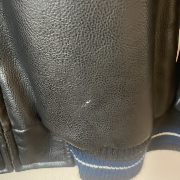 Men’s leather winter coat - Picture 3 of 5